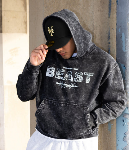 War Acid Wash Hoodie
